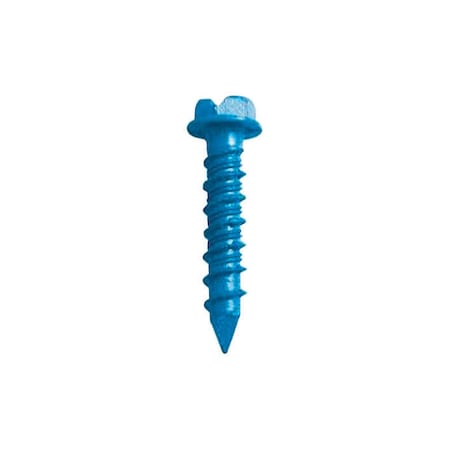 Itw Tapcon Concrete Screw, 1/4" Dia., Hex, 1 1/4 in L, Steel 75 PK 24315